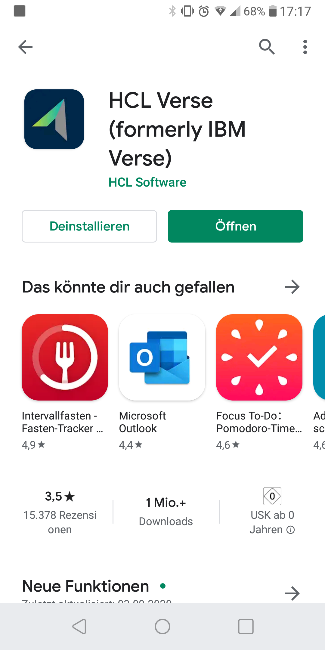 verse installieren